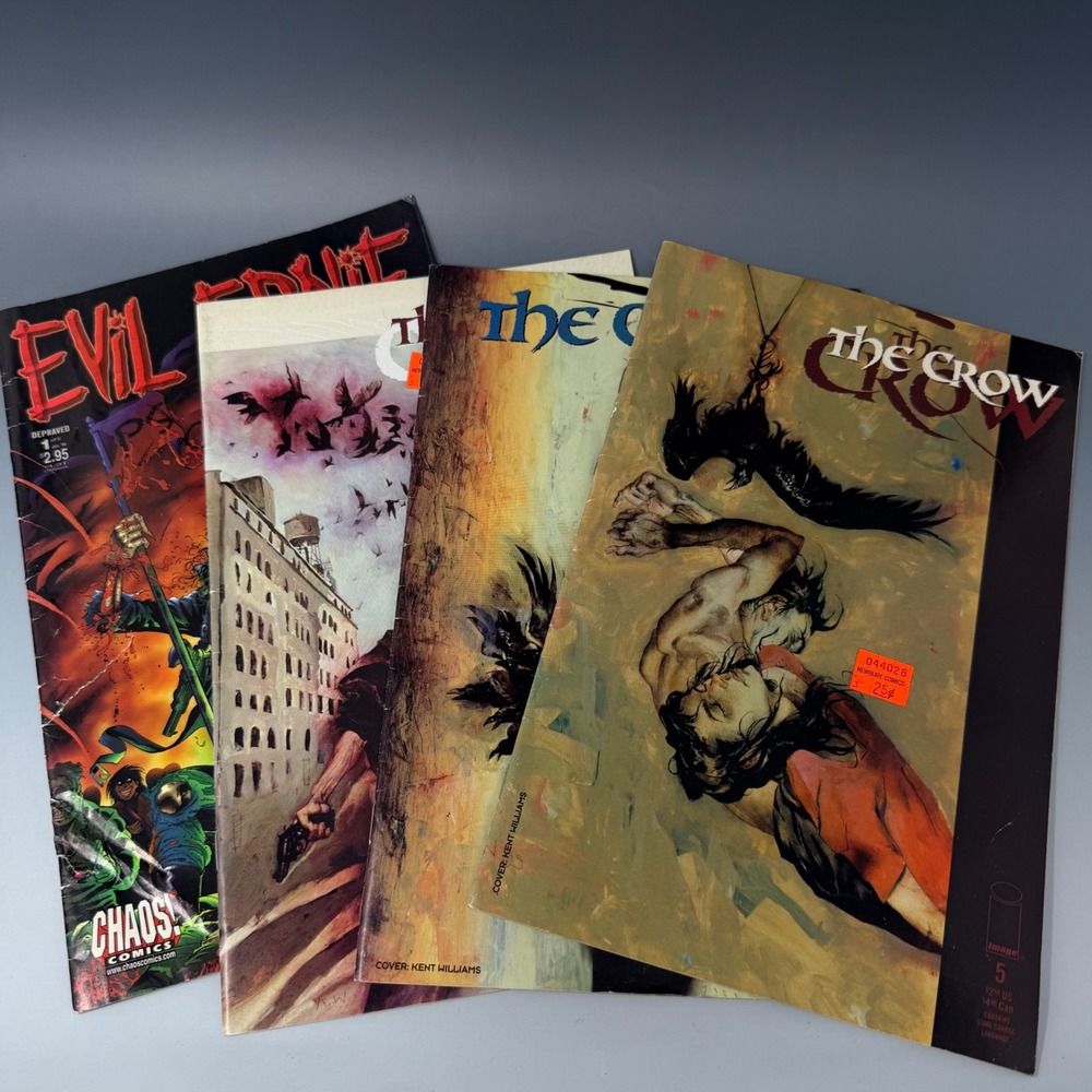The Crow Image Comics 4 5 6 & Evil Ernie Depraved 1 Chaos Comics Lot of 4 1999